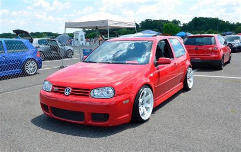 Volkswagen Golf Gti Mk4 Modified Stance Show Car Red Vw R32 Mk4 Fotos De Golf Coches