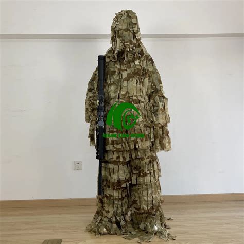 Kango Ghillie Suit 3D Leafy Camouflage Clothing Jungle Woodland Ghillie