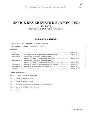 Fillable Online Fillable Online Wipo Jp Pct Guide Du Dposant Phase