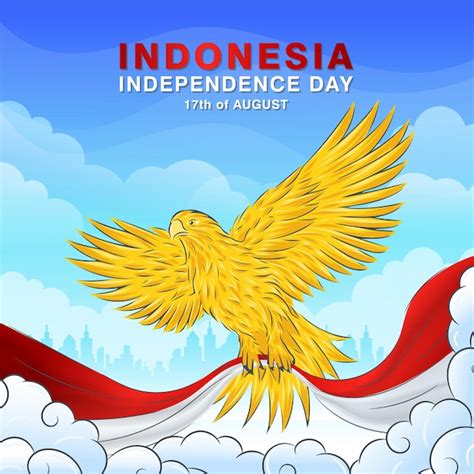 Premium Vector Dirgahayu Ri Ke78 Banner Design 78th Indonesia Independence Day With Garuda