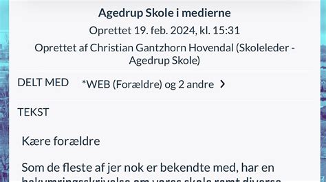 Skoleleder i Aula besked Børn kan trygt komme i skole TV 2 Fyn