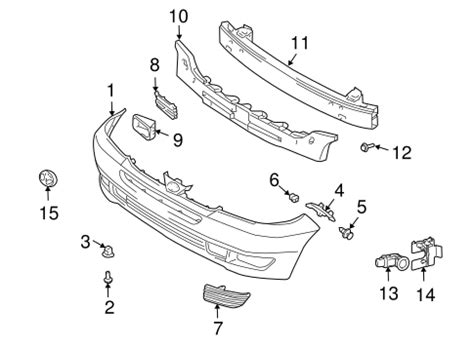 Genuine OEM BUMPER COMPONENTS FRONT Parts For 2005 Toyota Sienna LE