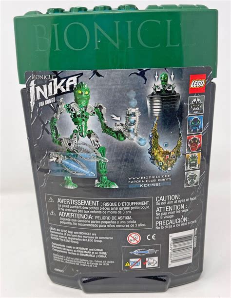 LEGO 8731 Bionicle Inika Toa Kongu 8731 Retired Canister Set New