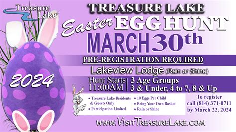 Easteregghuntfb2024 Treasure Lake Dubois Pa