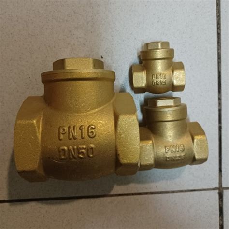 Jual SWING CHECK VALVE KLEP TABOK KUNINGAN 1 1 4 INCH PN 16 Di Lapak