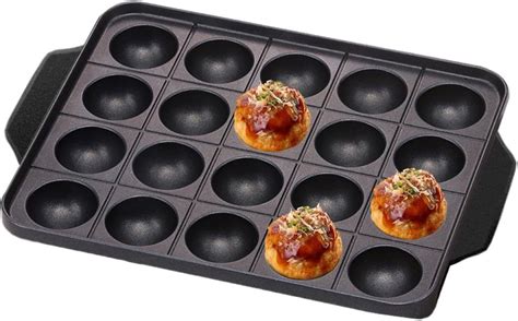 Amazon Nonstick Aebleskiver Pan Cast Iron Takoyaki Griddle