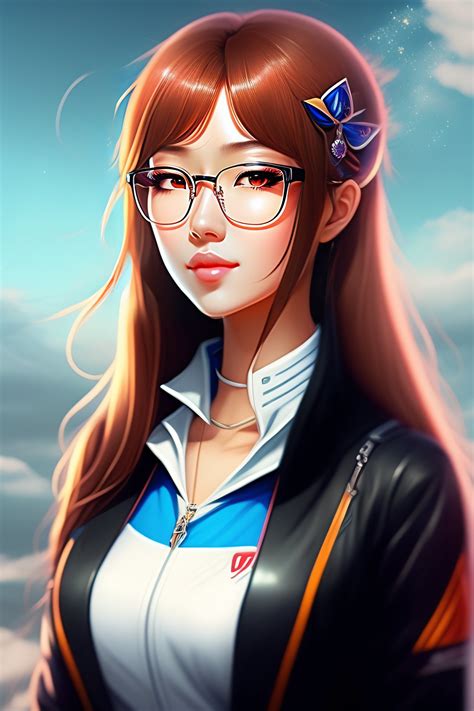 Lexica Anime Girl With Rimless Glasses Nerdy Nerd 52 Off