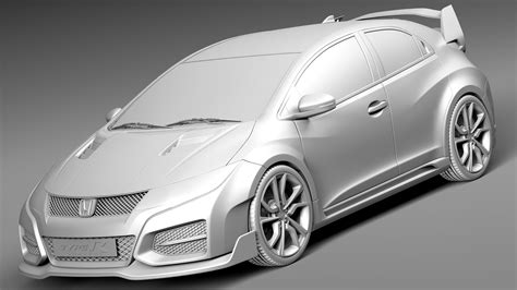 Honda Civic Type R Concept 2015 modèle 3D 129 3ds c4d fbx lwo