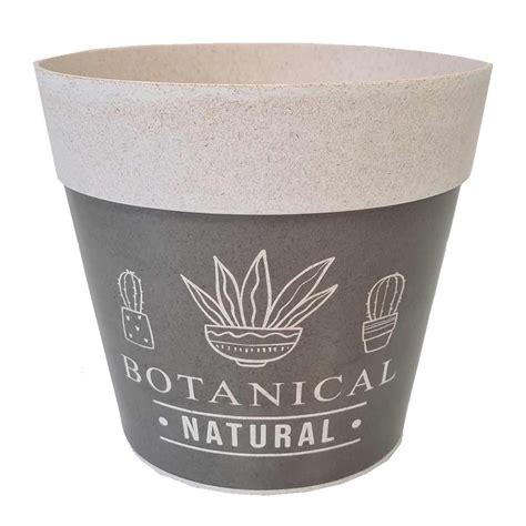 Cache Pot En Fibre De Bambou BOTANICAL 15 5 Cm