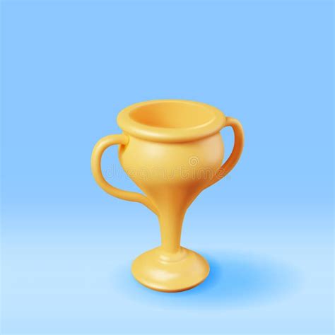 Golden Champion Cup Trophies With Question Mark Symbol Floating Star