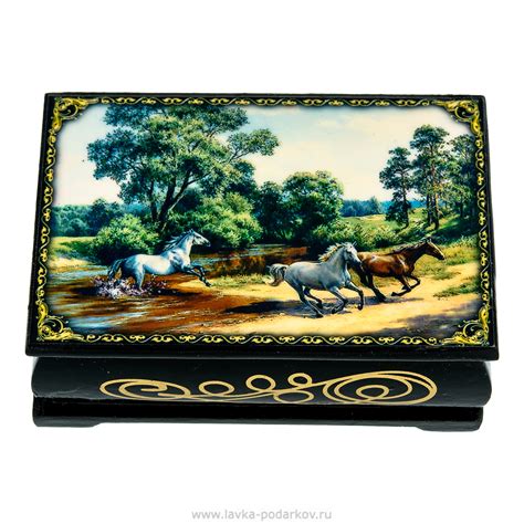 Шкатулка из папье-маше "Летний пейзаж", арт. 82006398 — 450 руб. купить ...