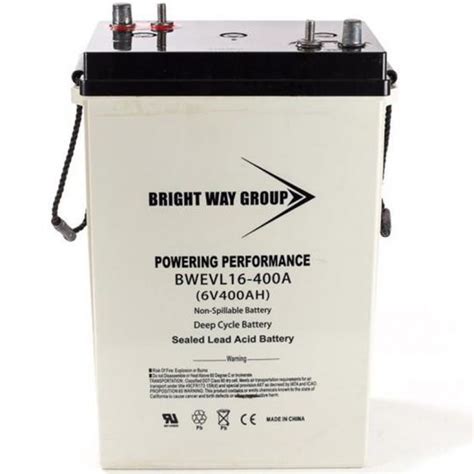 6 Volt 400ah L16 L 16 Bwevl16 400a Sealed Agm Floor Scrubber Sweeper Traction Battery Replaces