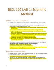 Biol Lab Scientific Method Docx Biol Lab Scientific