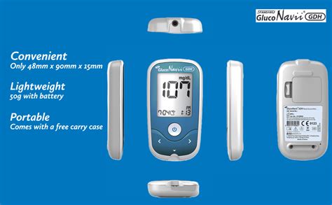 Gluconavii Blood Glucose Meter Diabetes Monitoring Tester Blood Sugar