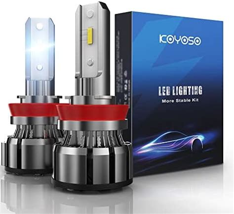 Koyoso Ampoules H Led W Lm Led Kit De Conversion De Phares