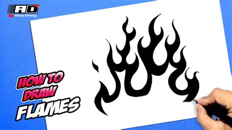 25 Easy Flames Drawing Ideas - How to Draw Flames