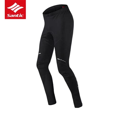 Santic Winter Cycling Pants Thermal Fleece Mountain Road Bike Pants ...