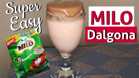 Dalgona Milo How To Make Dalgona Milo Without Mixer Youtube