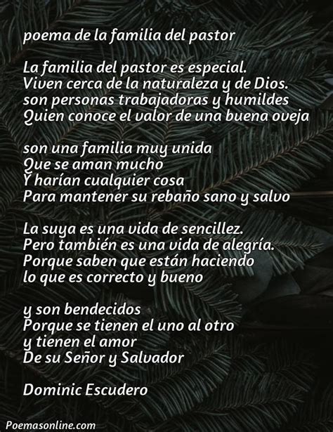 5 Poemas Para Familia Pastoral Poemas Online