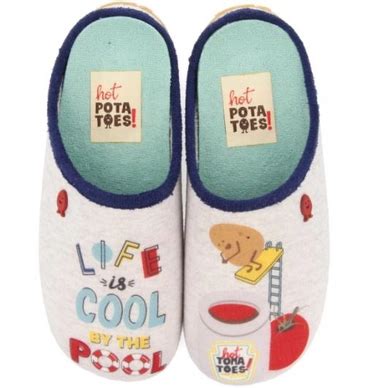 Pantoffel Hot Potatoes Bayahibe Grey Kinder Fashionschuh