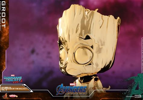Hot Toys Marvel Avengers Endgame Metallic Gold Cosbabys Figures