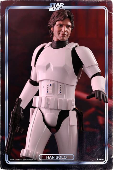 Hot Toys Han Solo Stormtrooper Disguise Version Sixth Scale Figure Mintinbox