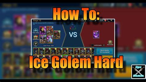 How To Ice Golem Hard Raid Shadow Legends Youtube