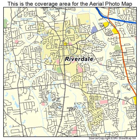 Aerial Photography Map of Riverdale, GA Georgia