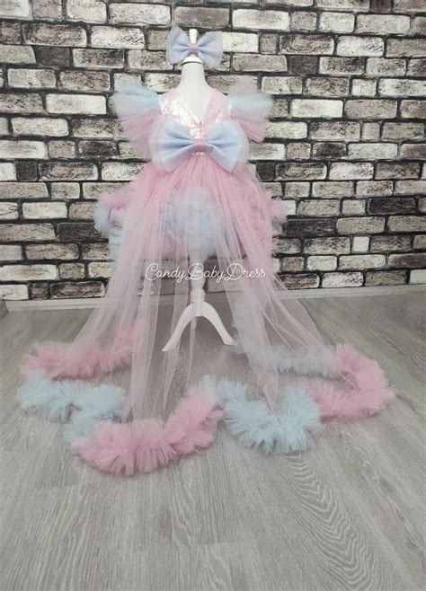 Pink Unicorn Costume,luxury Unicorn Dress,flower Birthday Outfit,baby Party Cloth,rainbow Girl ...