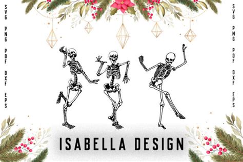 Dancing Skeletons Svg Skeleton Funny Da Graphic By Isabella Design