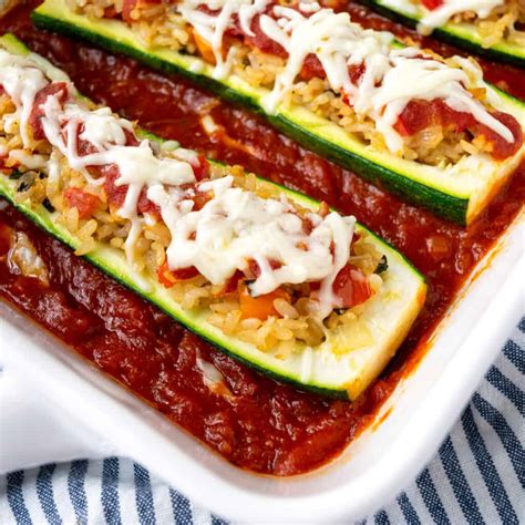 Italian Rice Stuffed Zucchini Fresh Apron