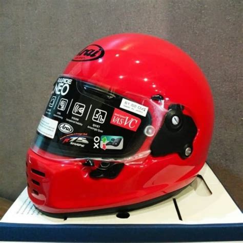 Promo Arai Rapide Neo Red New Helm Motor Full Face I Retro Vintage