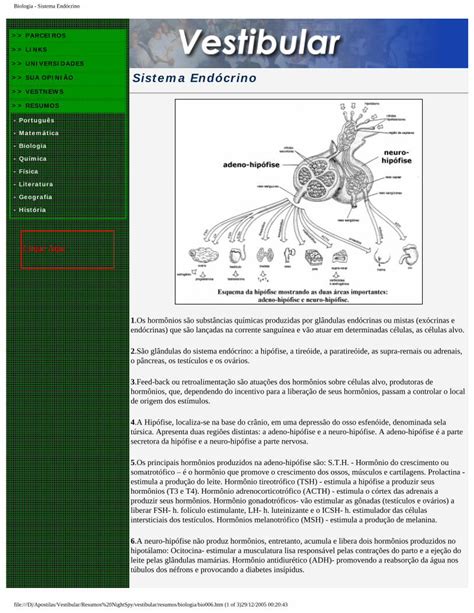 Pdf Resumos Vestibular Biologia Sistema End Crino Dokumen Tips