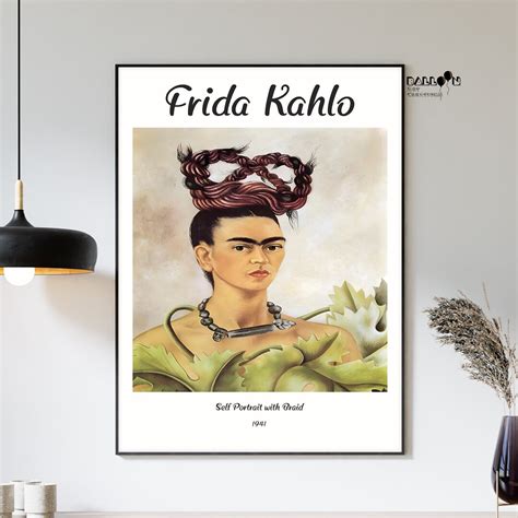 Frida Kahlo Self Portrait With Braid 1941 Frida Poster Mexico