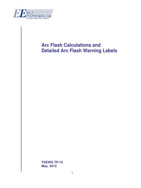 Arc Flash Calculation Example1 Pdf Pdf Electric Arc Electric Power