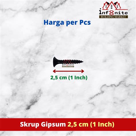 Jual Skrup Gipsum Sekrup Gypsum Drywall Screws Cm Inch Buah