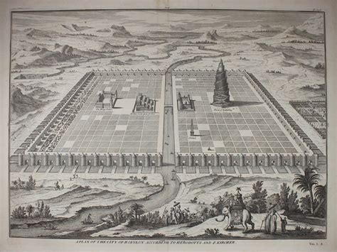 A Plan Of The City Of Babylon According To Herodotus And F Kircher