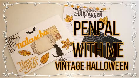 Penpal With Me Vintage Halloween Letter For Natascha Make A