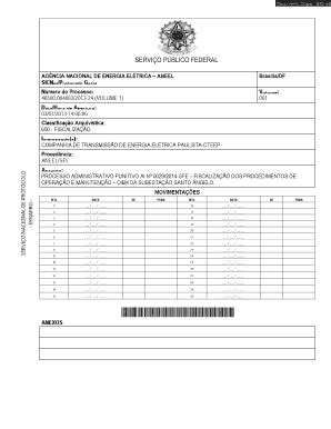 Fillable Online AGNCIA NACIONAL DE ENERGIA ELTRICA ANEEL Fax Email