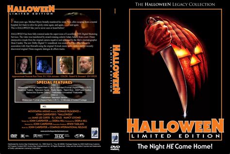 Halloween - Movie DVD Custom Covers - 5111halloweenLE v4 cstm2 hires ...