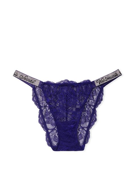 Slip In Pizzo Con Fianchetti Di Strass Victoria S Secret Italia