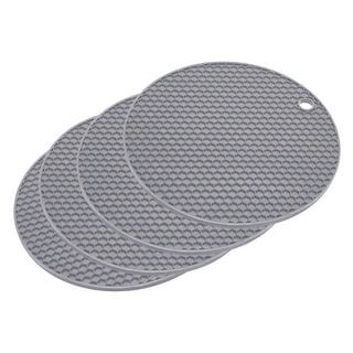 Pcs Silicone Trivet Mat Heat Resistant Pot Holders Hot Pads Light Grey Bed Bath Beyond