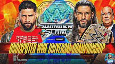 Wwe Summerslam 2023 Match Card Predictions Jey Uso Vs Roman Reigns