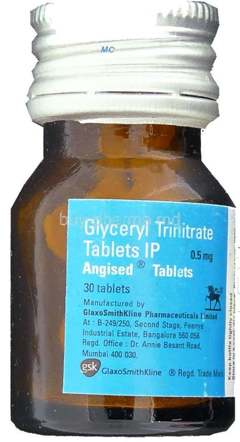 Buy Angised Glyceryl Trinitrate Angised Online Glyceryl Trinitrate