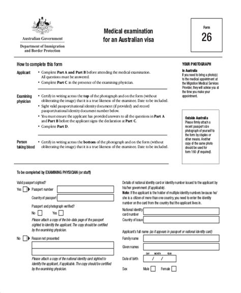 Free 12 Sample Medical Examination Forms In Pdf Excel Word