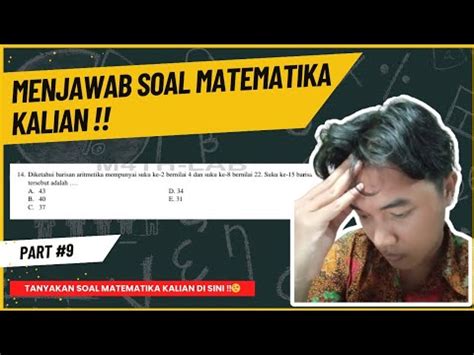 One Day One Soal Matematika Part Mudah Kan Ngerjain Barisan