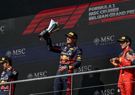 Verstappen Vince Il Gp Del Belgio Perez Secondo Leclerc Terzo