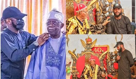 Bola Tinubus Son Seyi Bags Chieftaincy Title In Anambra Photos NG