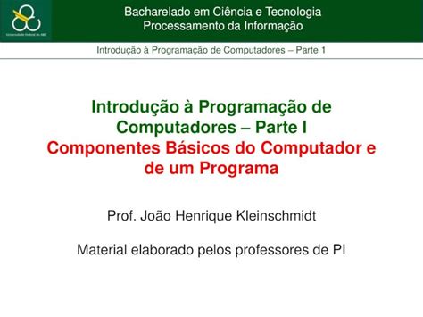 PDF Intodução à Programação professor ufabc edu brprofessor ufabc