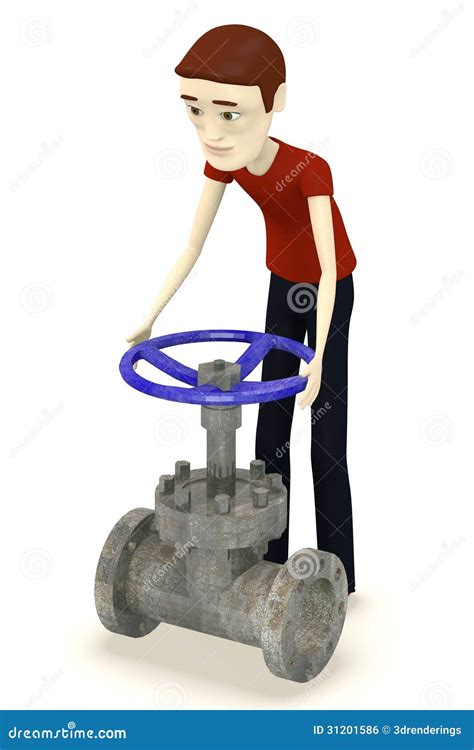 Cartoon Man With Valve Royalty-Free Stock Photo | CartoonDealer.com ...